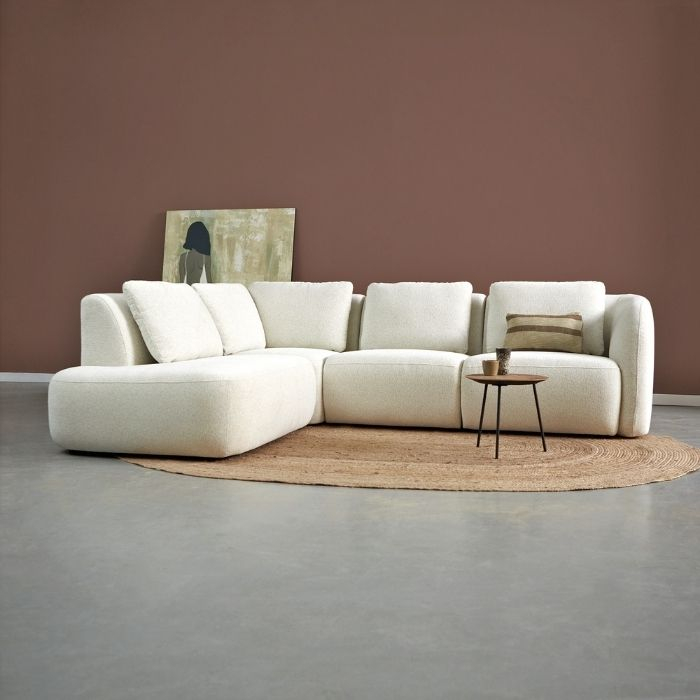 Bankstel Cloud met ottoman links.