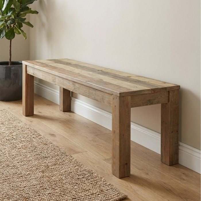 Bankje oud hout.