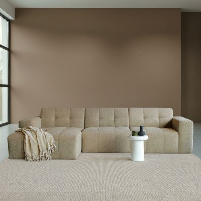 Bankstel wave in de kleur beige. 