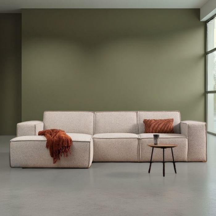 Sfeerafbeelding van hoekbank Play in beige. 