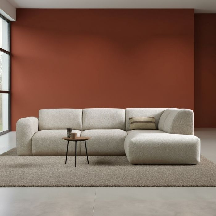 sfeerafbeelding van hoekbank Soul in ecru.