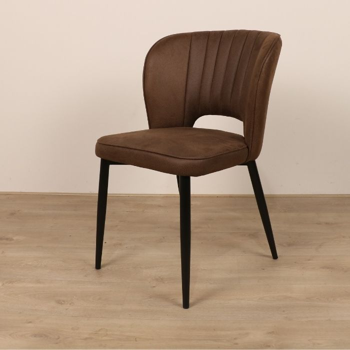 Eetkamerstoel Fleur van PU-leder.