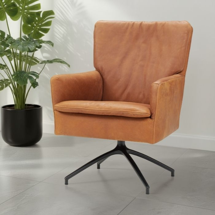 360 graden draaifunctie fauteuil Amber. 