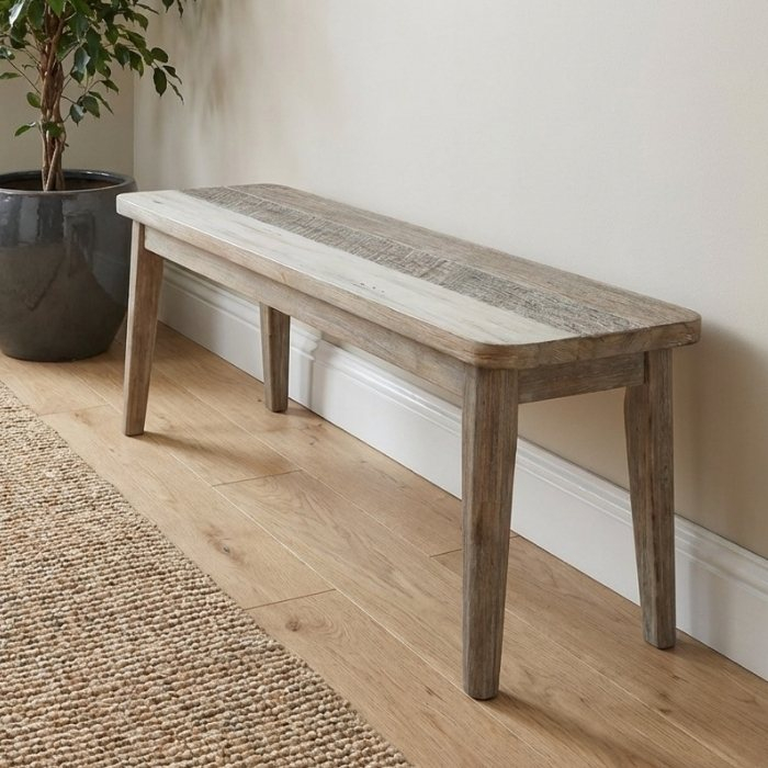 Eettafel bankje hout