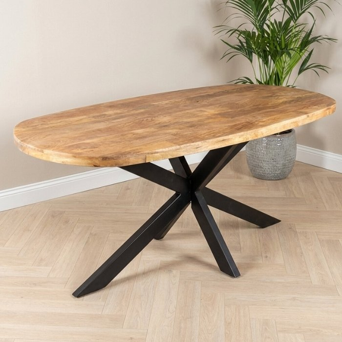 Mangohouten eettafel in twee maten