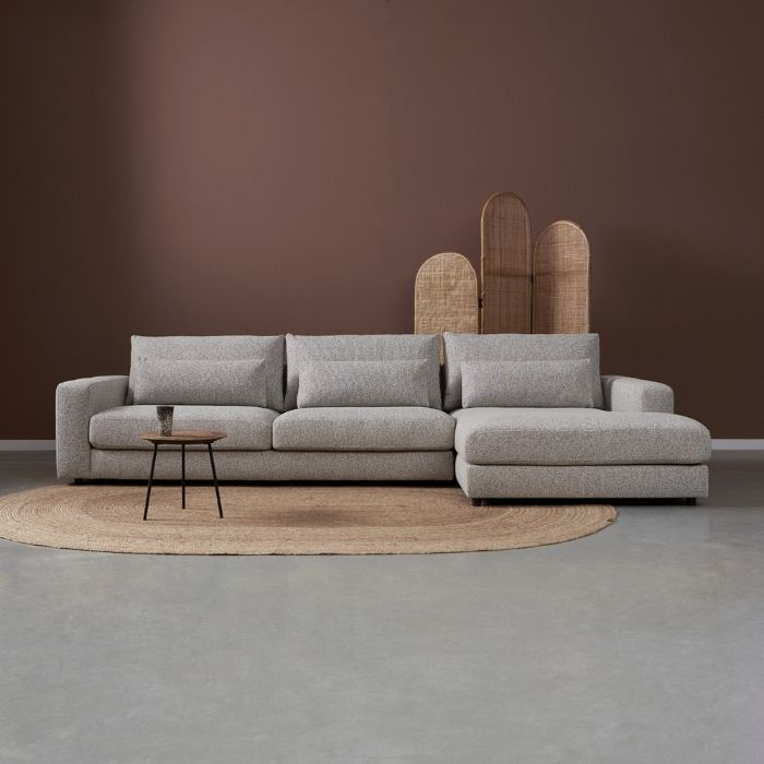 Hoekbank Como met chaise longue rechts. 