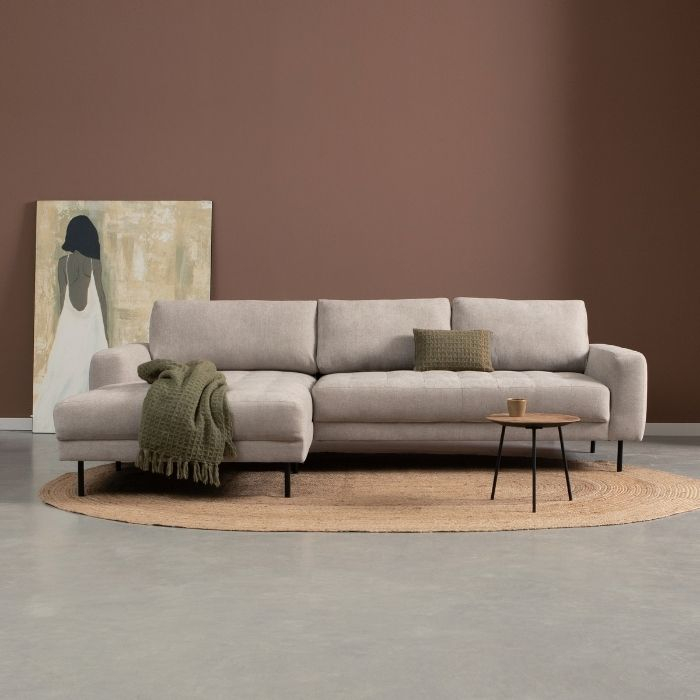 Hoekbank Oreo in de kleur beige (tesla 2003).