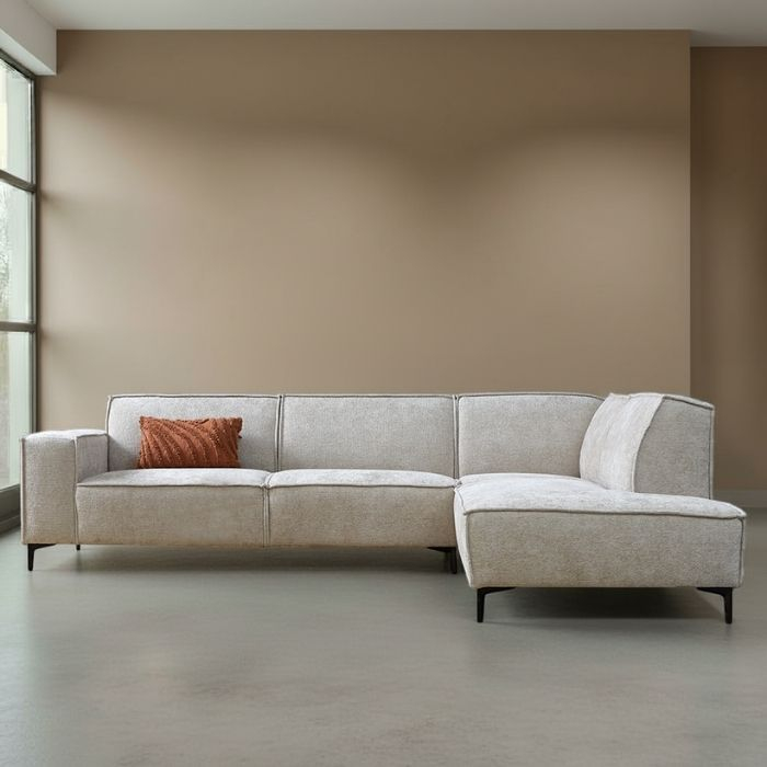 Hoekbank River in beige. 