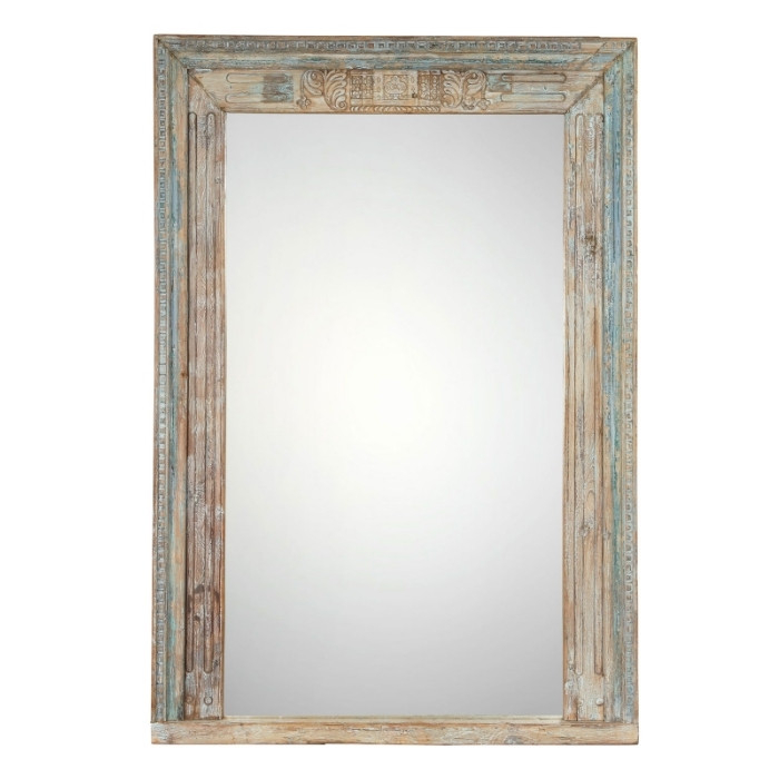 Grote spiegel antiek van hout.