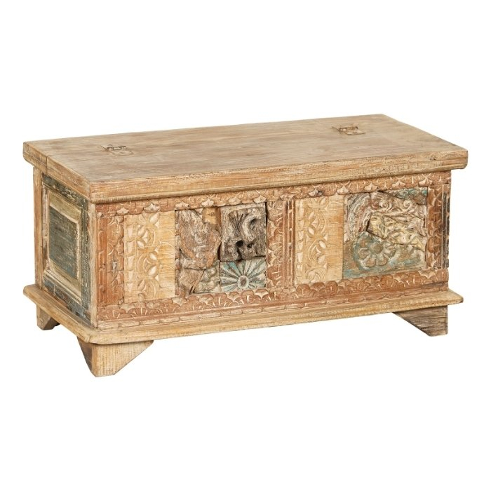 Kistje als salontafel uit India.