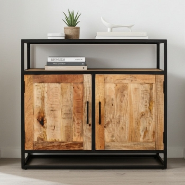 Klein kastje gemaakt van mangohout.