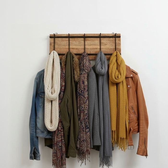 Kapstok van mangohout. 