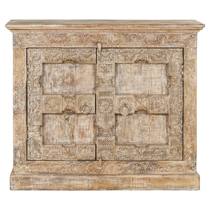 Klein dressoir uit India met twee deuren