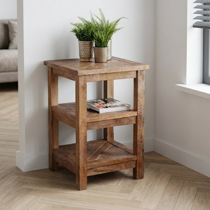 Mangohouten plantentafel 74 cm hoog