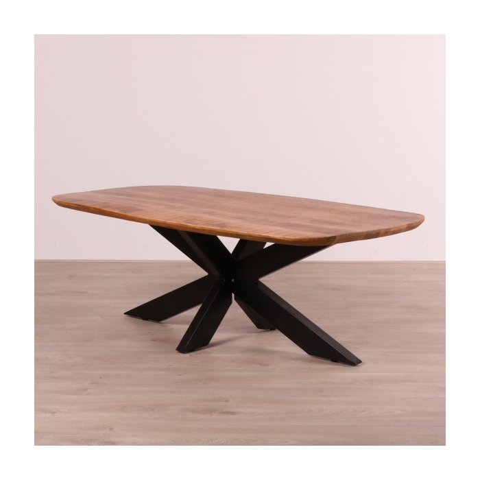 Salontafel mangohout 130 cm Deens ovaal.