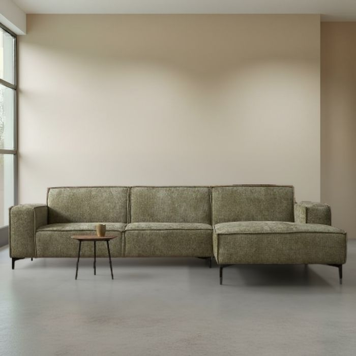 Bankstel River met chaise longue rechts. 