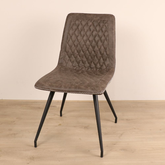 stoel industrieel bruin