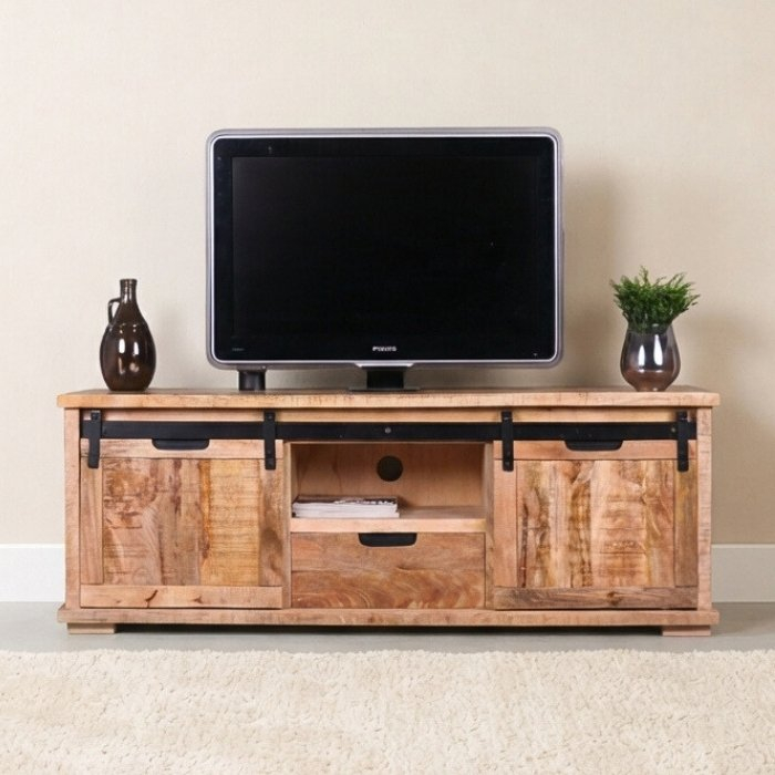 Mangohout tv meubel 145 cm.