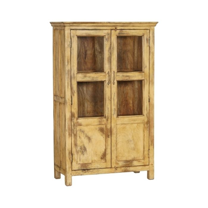 Vintage vitrinekast uit India. 