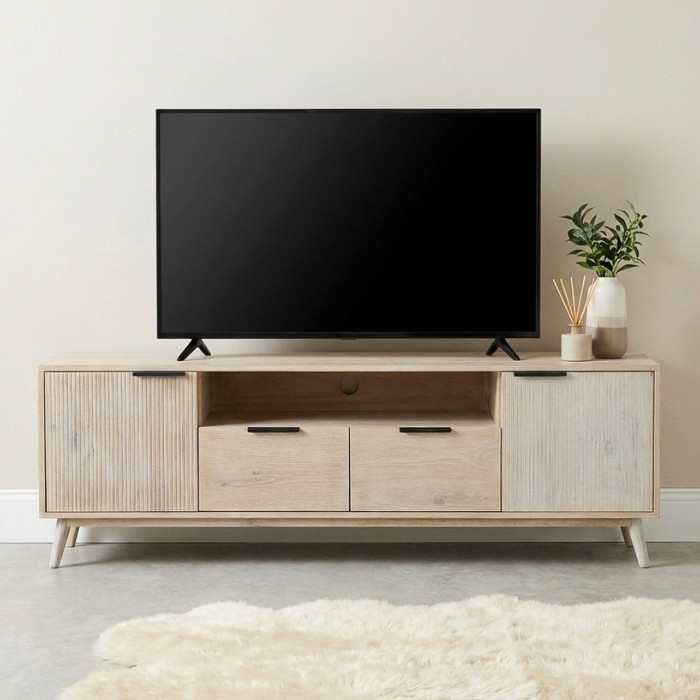 Wit tv meubel eiken 180 cm