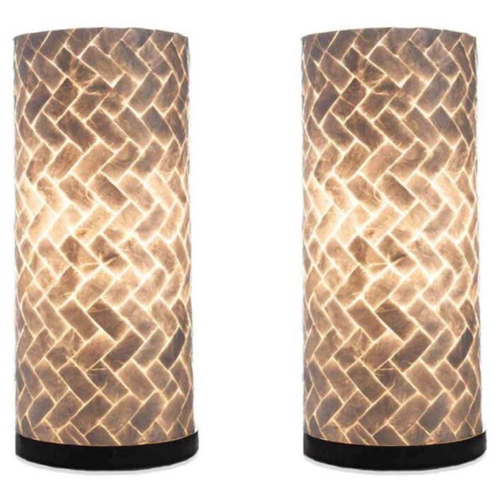Tafellamp schelpen zigzag