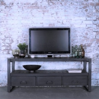Tv meubel zwart mangohout